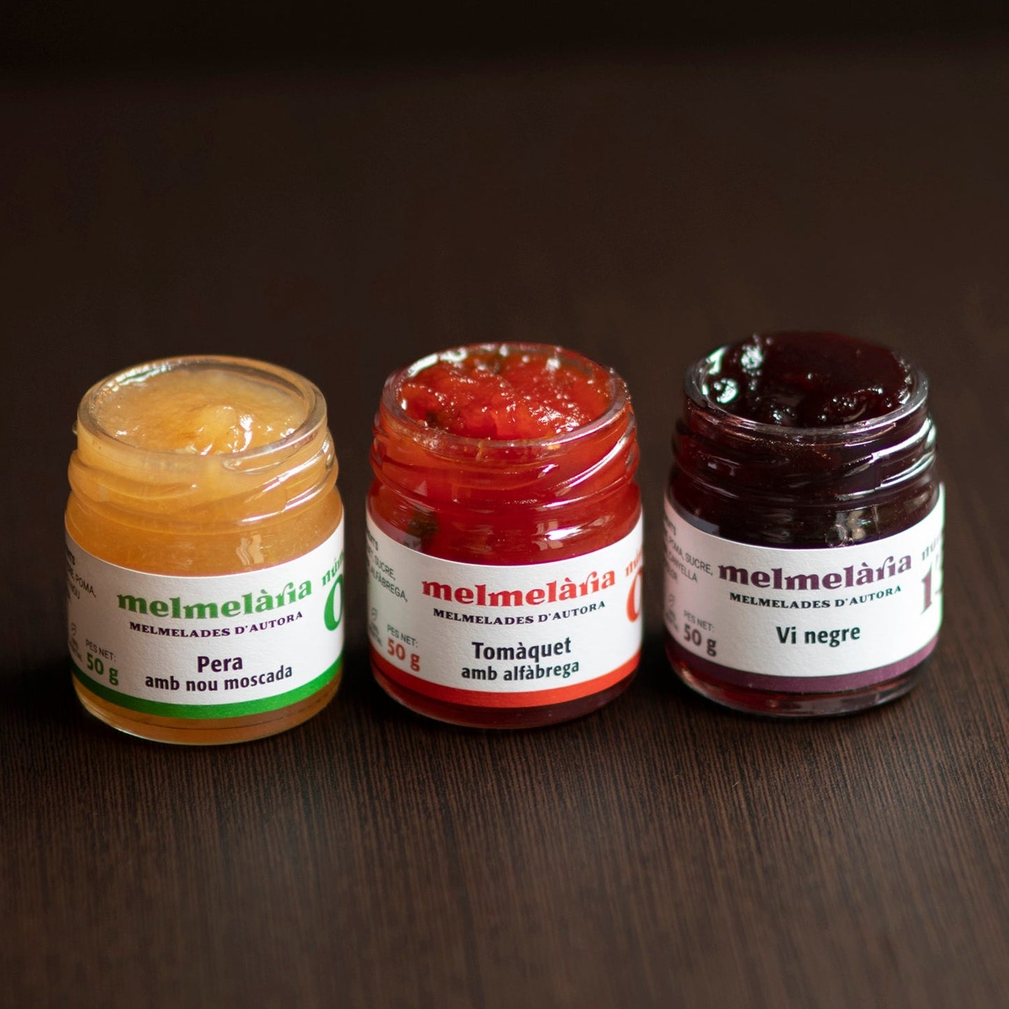 MERMELADAS ARTESANAS Minis (3x50gr.) Pack Gourmet para Quesos