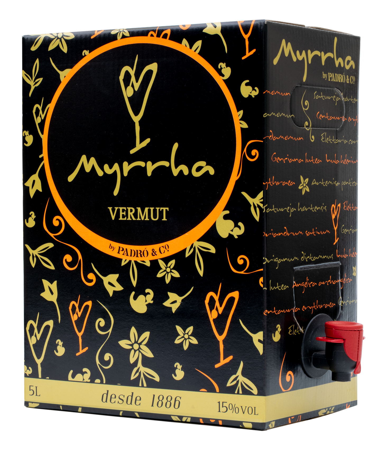 Vermouth MYRRHA ROJO by PADRO&CO. 1000ml./5l.