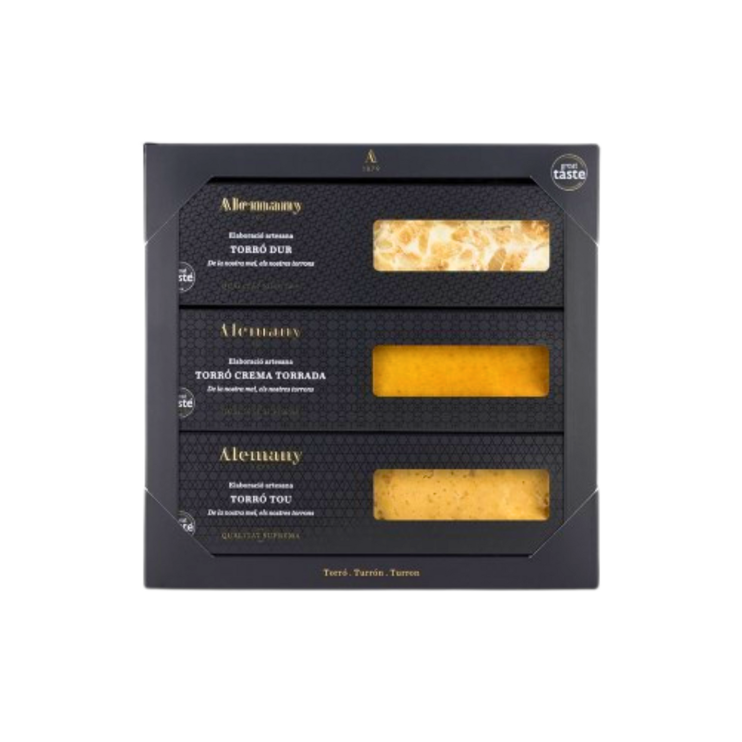 Lote Turrón Premium 3x125gr. (375gr.)